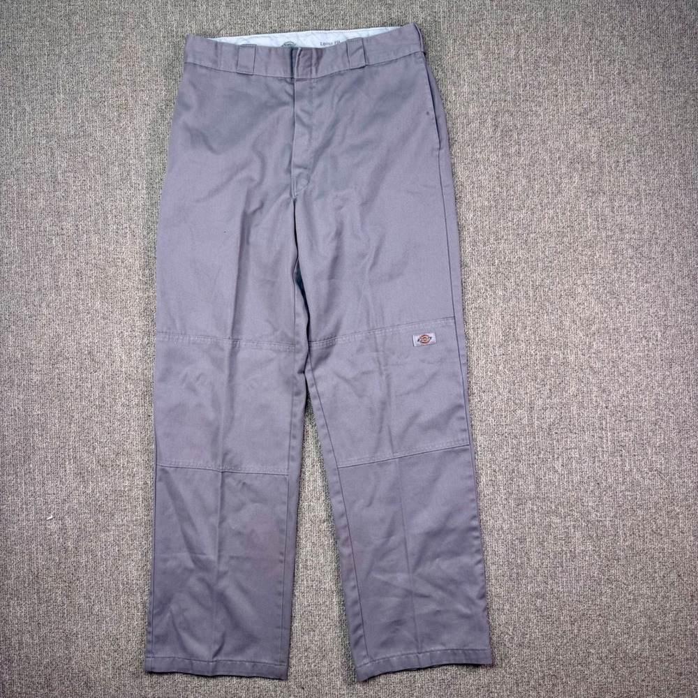 Dickies Double Knee Loose Fit Work Pants Gray 34x34 Carpenter Utility